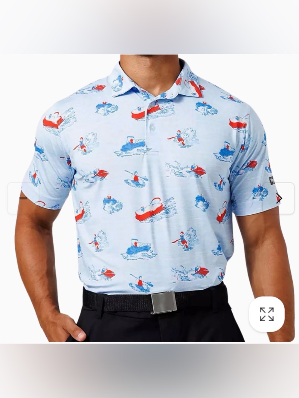 Waggle Lake Life Golf Polo